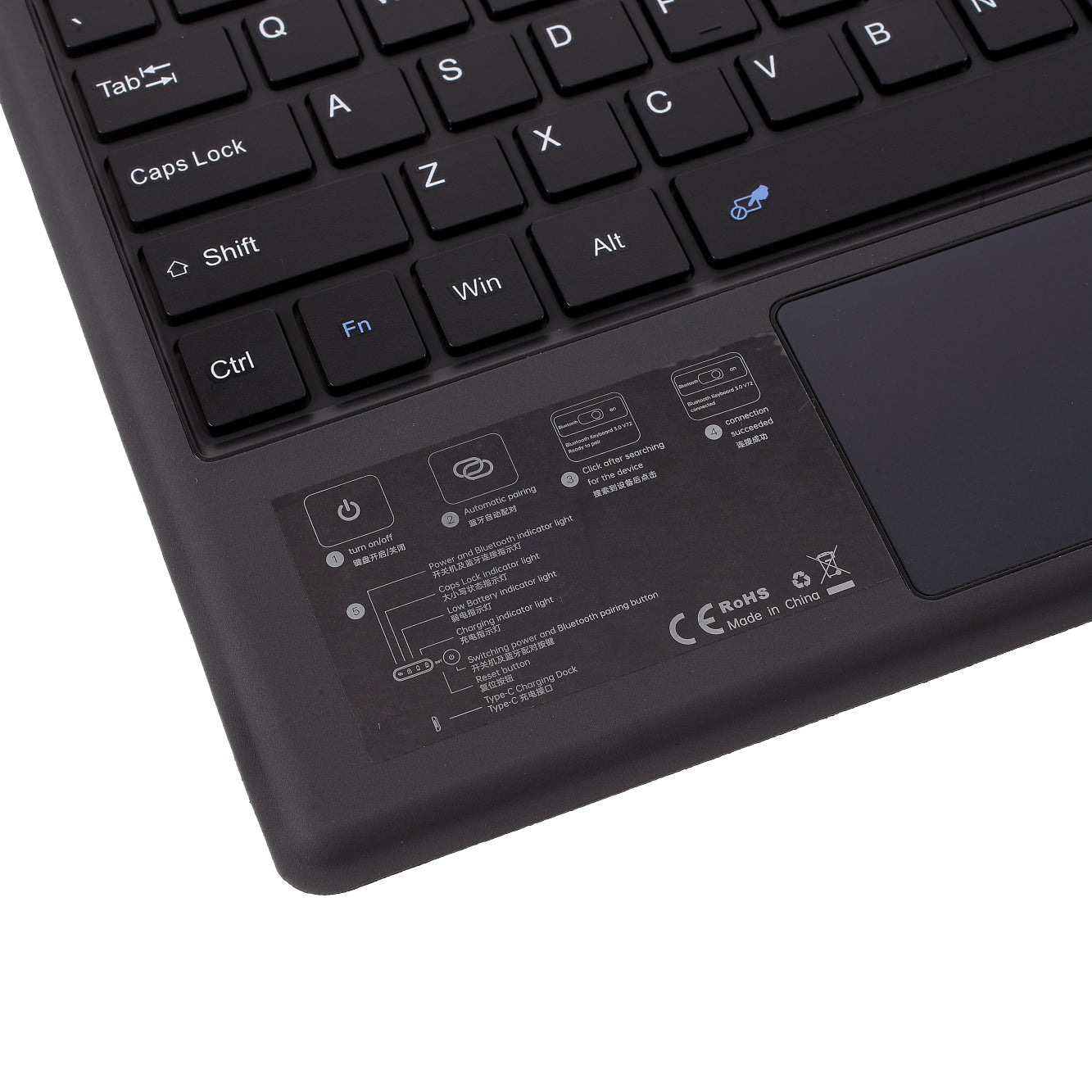 PU Leather Magnetic Wireless Bluetooth Keyboard with Trackpad for Microsoft Surface Pro 7 / 6 / 5 / 4 / 3