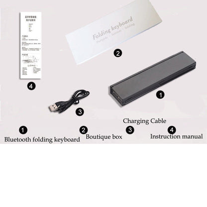 Portable Foldable Wireless Bluetooth 3.0 Keypad with Stand for Windows / iOS / Android Tablet and Smartphone