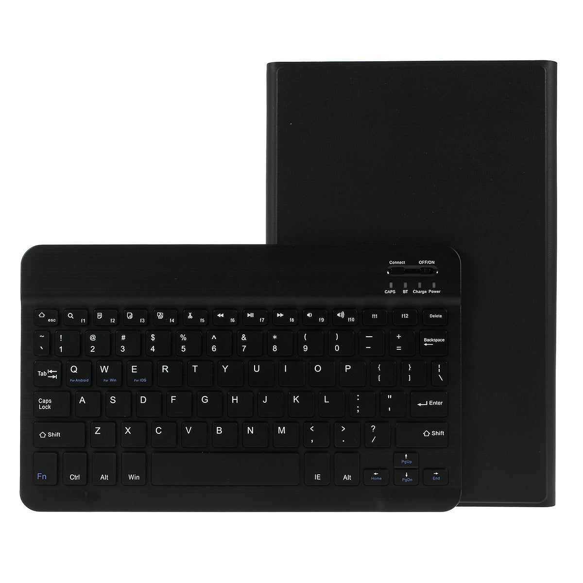 For Samsung Galaxy Tab A 10.1 (2019) T510/T515 Magnetic Detachable Bluetooth Keyboard + PU Leather Fine Sheep Lines Tablet Case 2-in-1