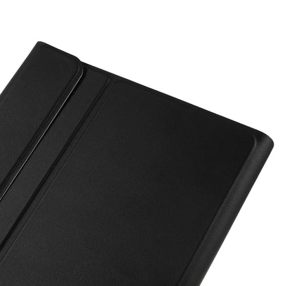 For Samsung Galaxy Tab A 10.1 (2019) T510/T515 Magnetic Detachable Bluetooth Keyboard + PU Leather Fine Sheep Lines Tablet Case 2-in-1