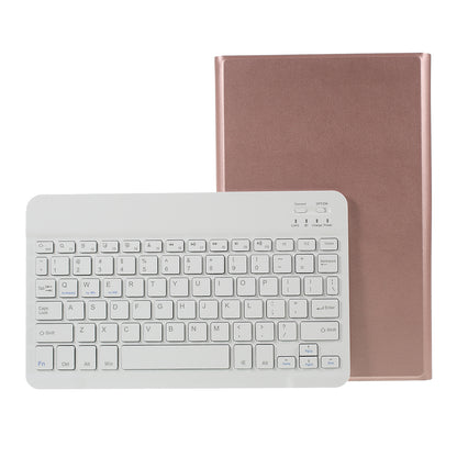 For Samsung Galaxy Tab A 10.1 (2019) T510/T515 Magnetic Detachable Bluetooth Keyboard + PU Leather Fine Sheep Lines Tablet Case 2-in-1