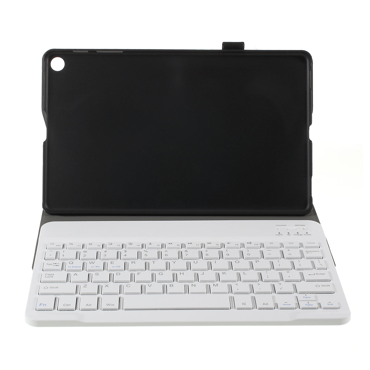 For Samsung Galaxy Tab A 10.1 (2019) T510/T515 Magnetic Detachable Bluetooth Keyboard + PU Leather Fine Sheep Lines Tablet Case 2-in-1