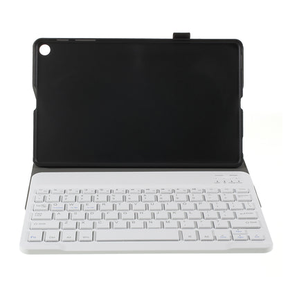 For Samsung Galaxy Tab A 10.1 (2019) T510/T515 Magnetic Detachable Bluetooth Keyboard + PU Leather Fine Sheep Lines Tablet Case 2-in-1