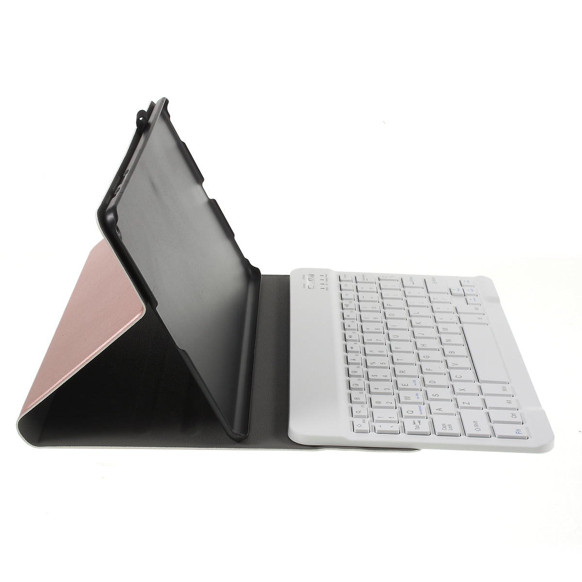 For Samsung Galaxy Tab A 10.1 (2019) T510/T515 Magnetic Detachable Bluetooth Keyboard + PU Leather Fine Sheep Lines Tablet Case 2-in-1