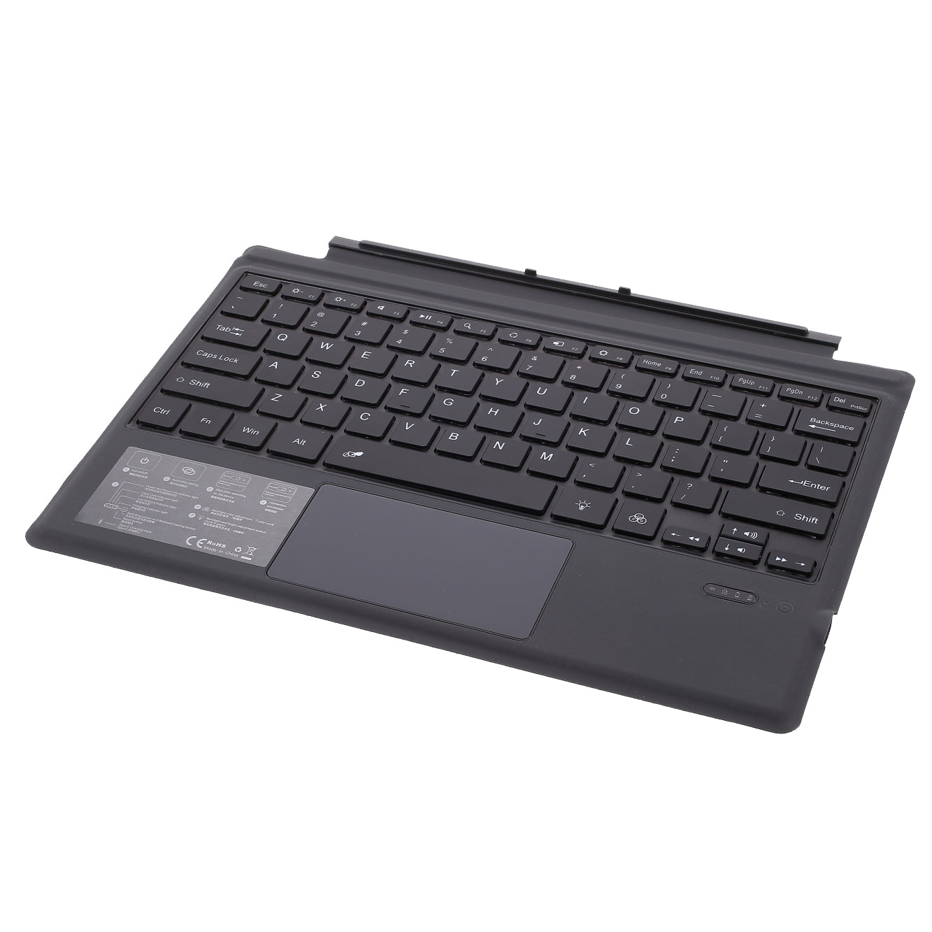 Ultra-Slim PU Leather Magnetic Wireless Bluetooth Keyboard with Trackpad for Surface Pro 6 / 5 / 4 / 3