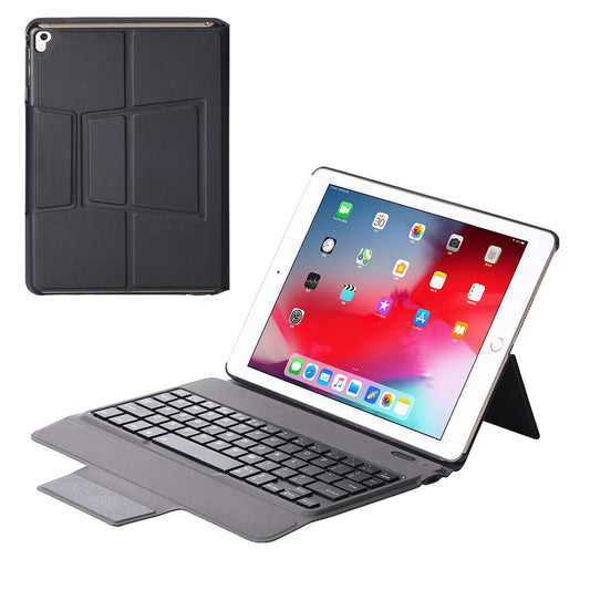 2 in 1 Bluetooth Keyboard with Stand Leather Tablet Shell for iPad 9.7 -inch (2018) (2017)/Air 2/Air (2013)