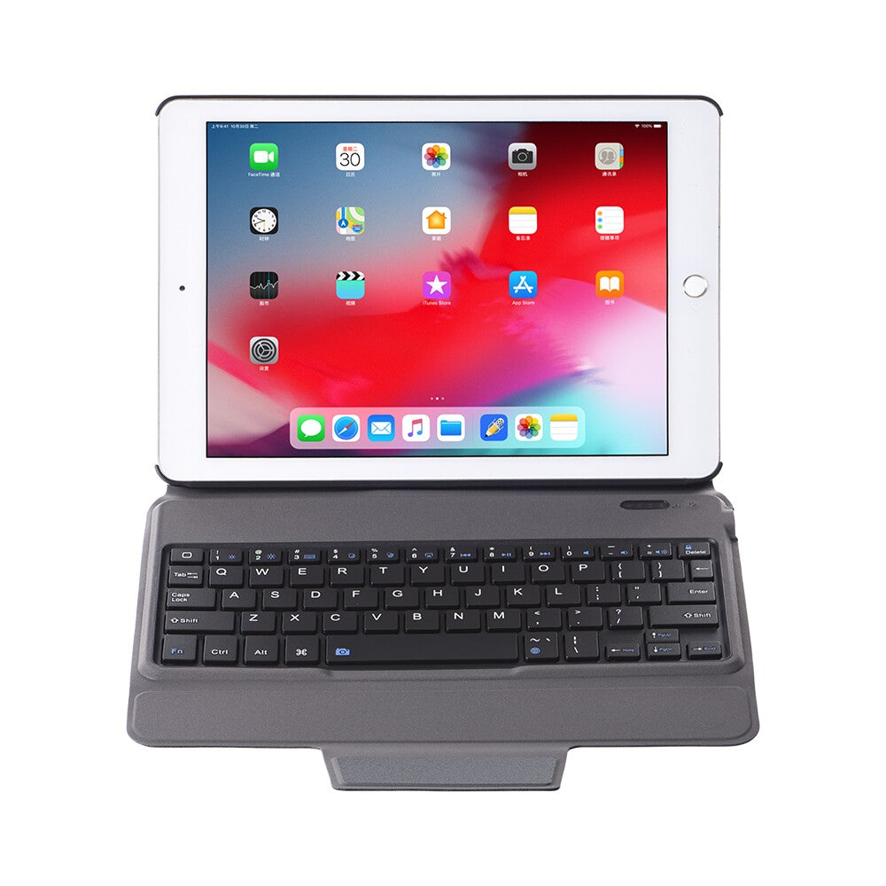 2 in 1 Bluetooth Keyboard with Stand Leather Tablet Shell for iPad 9.7 -inch (2018) (2017)/Air 2/Air (2013)