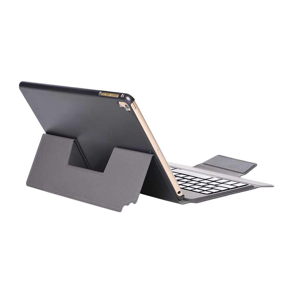 2 in 1 Bluetooth Keyboard with Stand Leather Tablet Shell for iPad 9.7 -inch (2018) (2017)/Air 2/Air (2013)