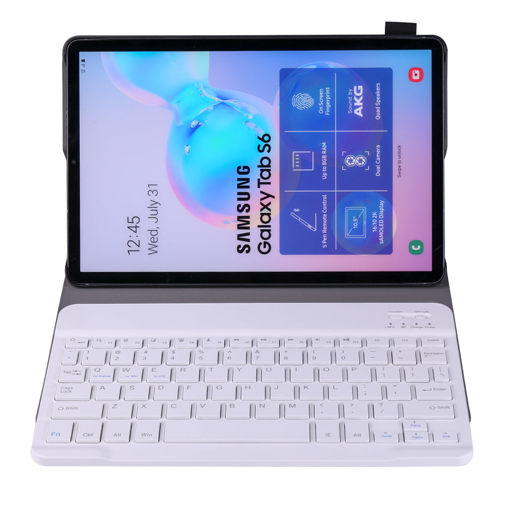 Detachable Bluetooth Keyboard + PU Leather Tablet Shell for Samsung Galaxy Tab S6 T860/T865