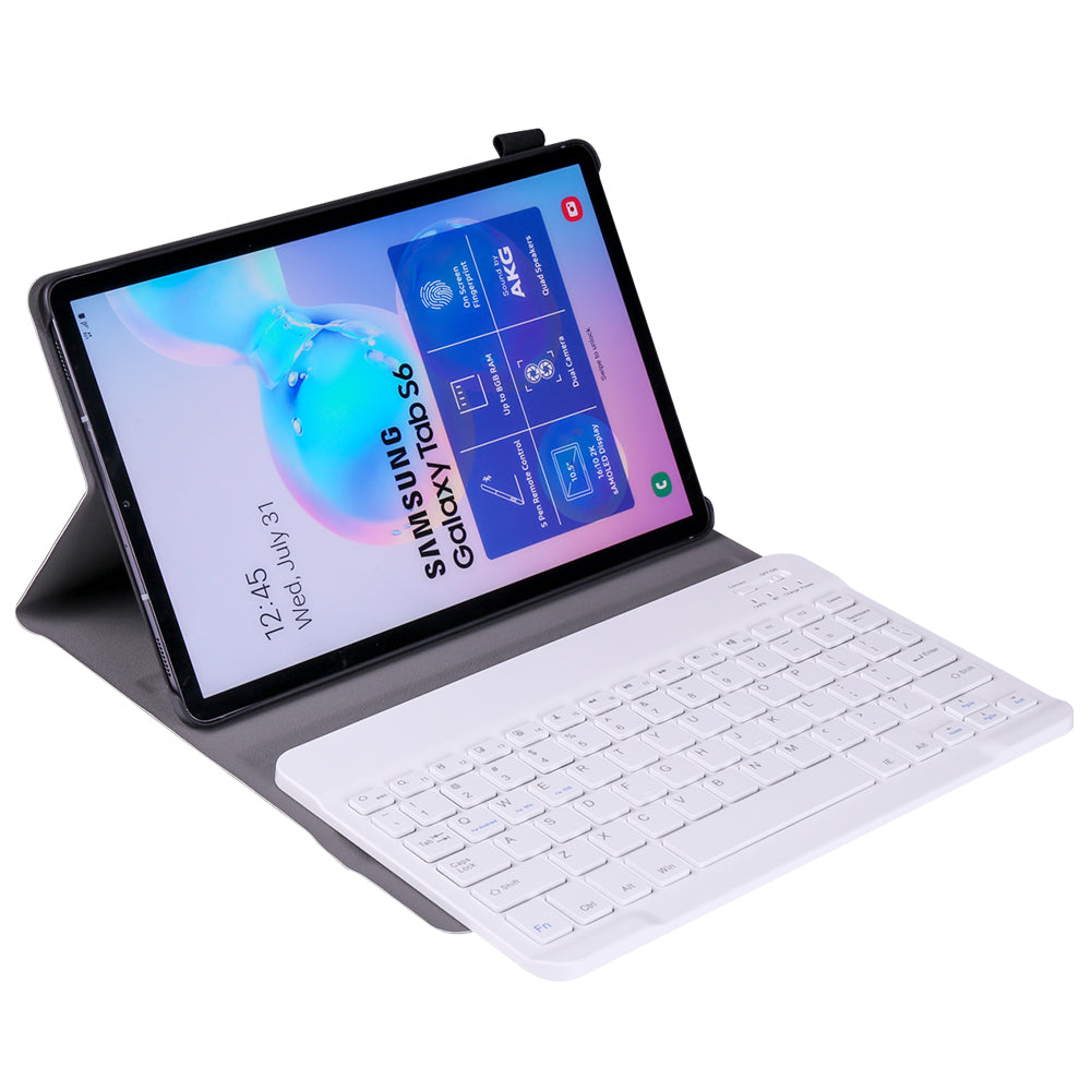 Detachable Bluetooth Keyboard + PU Leather Tablet Shell for Samsung Galaxy Tab S6 T860/T865