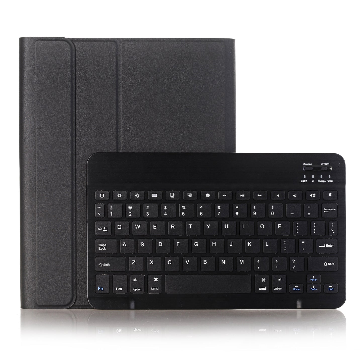 2 in 1 Bluetooth Keyboard + Stand Leather Tablet Casing with Pen Slot for iPad 10.2 (2021)/(2020)/(2019)/Air 10.5 inch (2019)/Pro 10.5-inch (2017) (A102B)