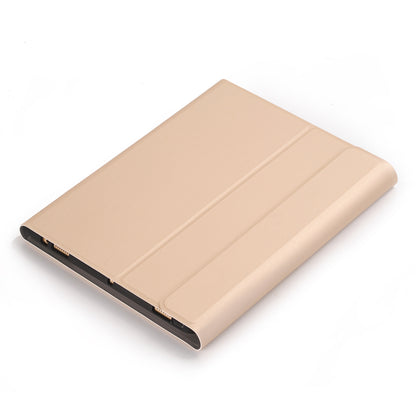 2 in 1 Bluetooth Keyboard + Stand Leather Tablet Casing with Pen Slot for iPad 10.2 (2021)/(2020)/(2019)/Air 10.5 inch (2019)/Pro 10.5-inch (2017) (A102B)