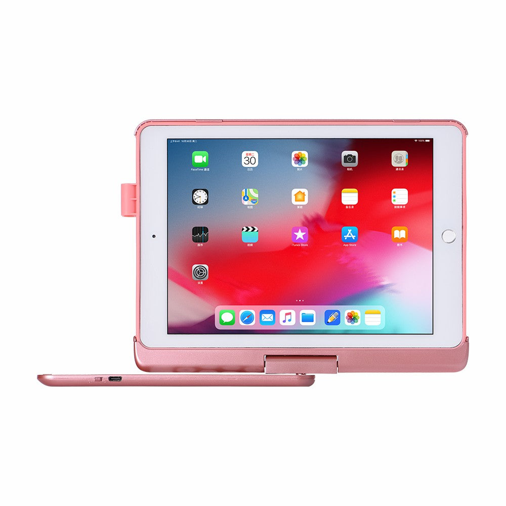 Q5 Rotatable Detachable Bluetooth Keyboard Stand Case for iPad 9.7-inch (2018)/Air (2013)/Air 2/Pro 9.7 inch (2016)