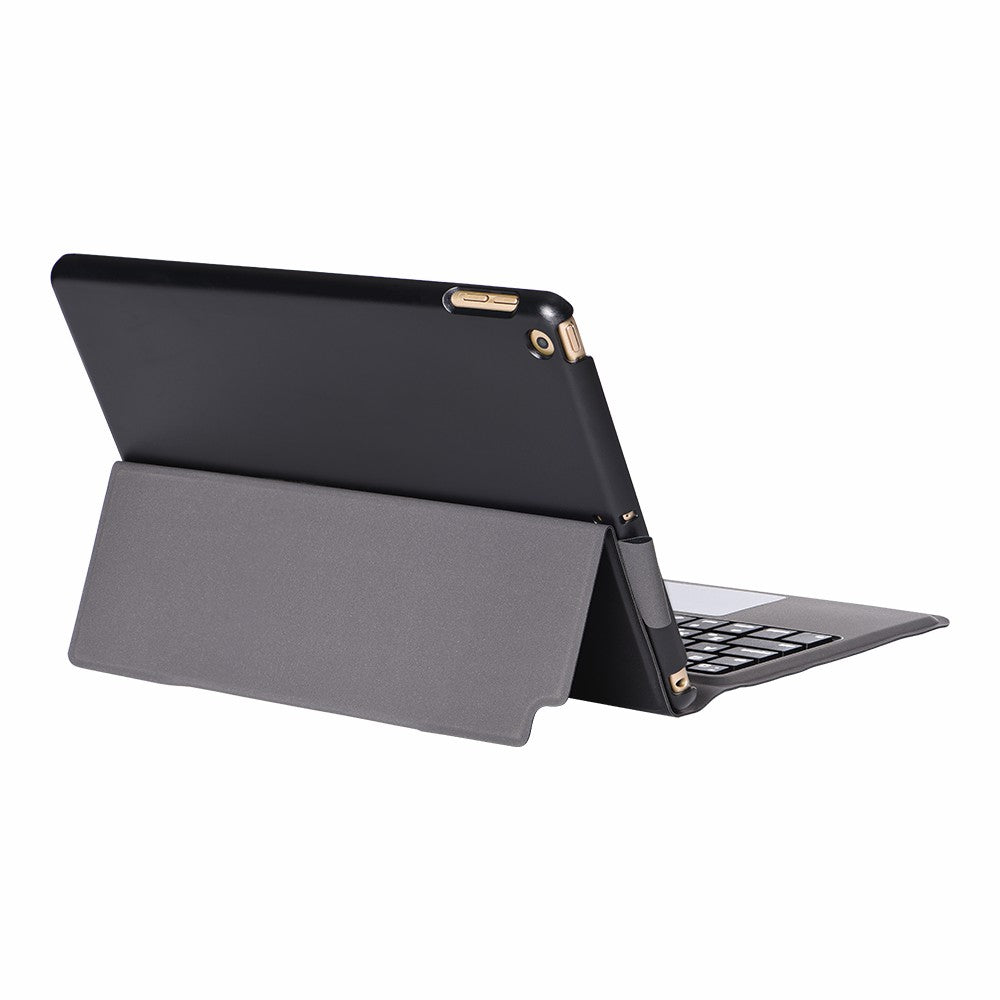 T1095 Ultra-thin Bluetooth Keyboard with Touchpad + Leather Case for iPad 10.2 (2021)/(2020)/(2019)