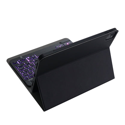 A11BS 2 in 1 Backlight ABS Bluetooth Keyboard Leather Tablet Cover with Pen Slot for iPad Pro 11-inch (2020)