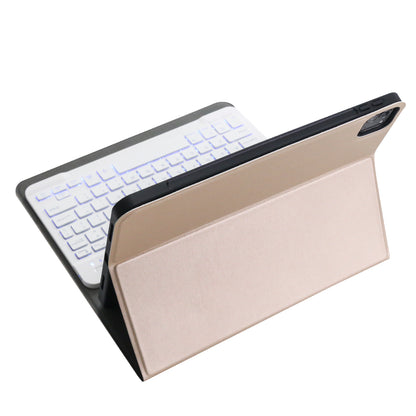 A11BS 2 in 1 Backlight ABS Bluetooth Keyboard Leather Tablet Cover with Pen Slot for iPad Pro 11-inch (2020)