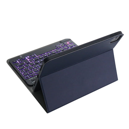 A11BS 2 in 1 Backlight ABS Bluetooth Keyboard Leather Tablet Cover with Pen Slot for iPad Pro 11-inch (2020)