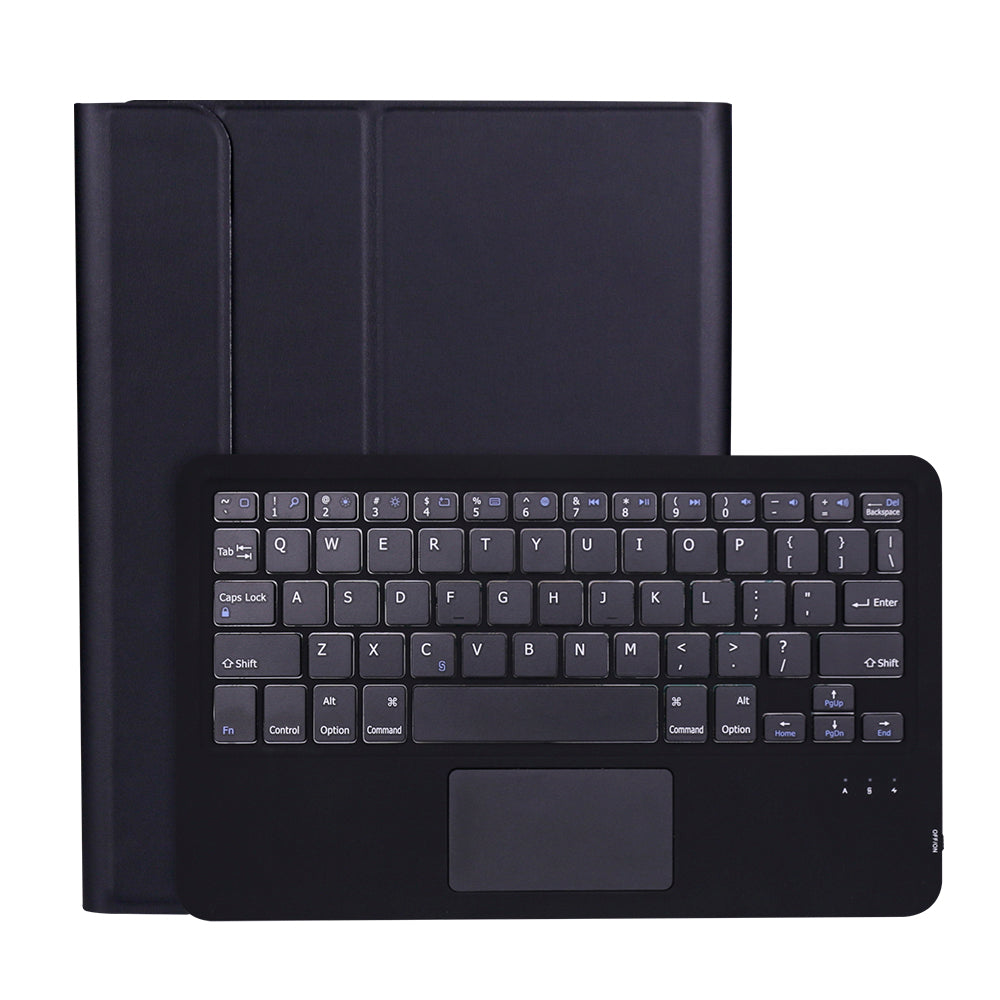 A11B-A Bluetooth Keyboard with Foldable Stand Leather Case and Pen Slot for iPad Pro 11-inch (2020)