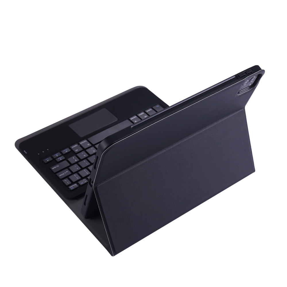 A11B-A Bluetooth Keyboard with Foldable Stand Leather Case and Pen Slot for iPad Pro 11-inch (2020)