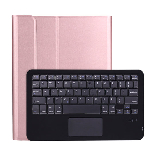 A11B-A Bluetooth Keyboard with Foldable Stand Leather Case and Pen Slot for iPad Pro 11-inch (2020)