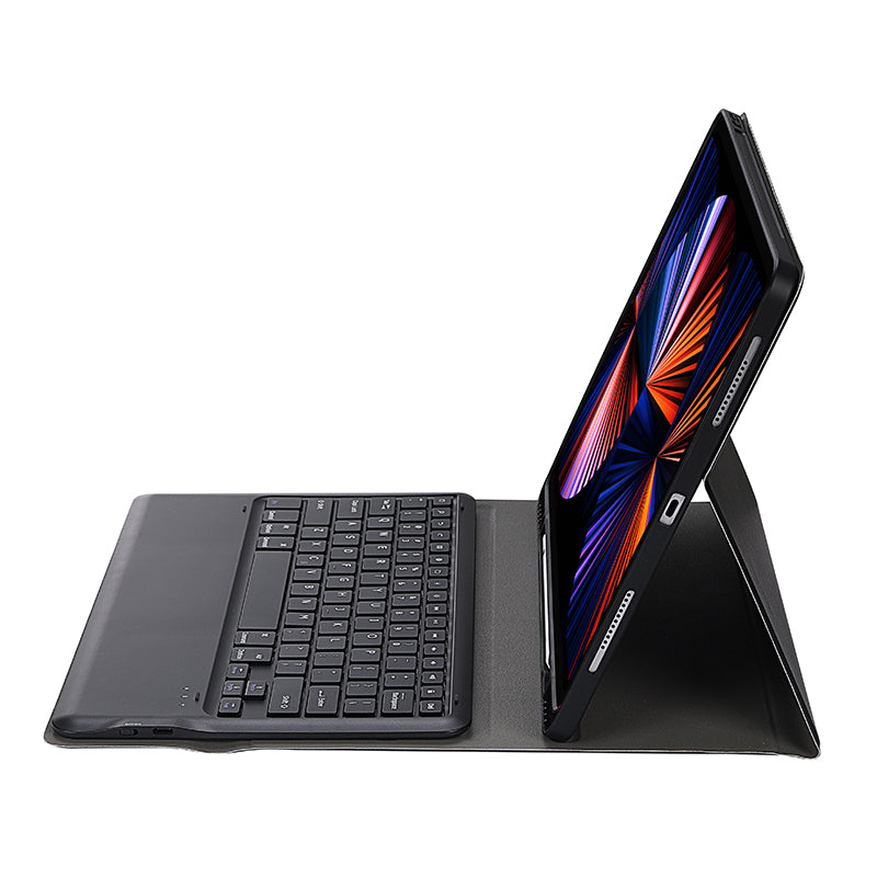 A12B Wireless Bluetooth Keyboard with Leather Stand Case for iPad Pro 12.9-inch (2020)/12.9-inch (2018)
