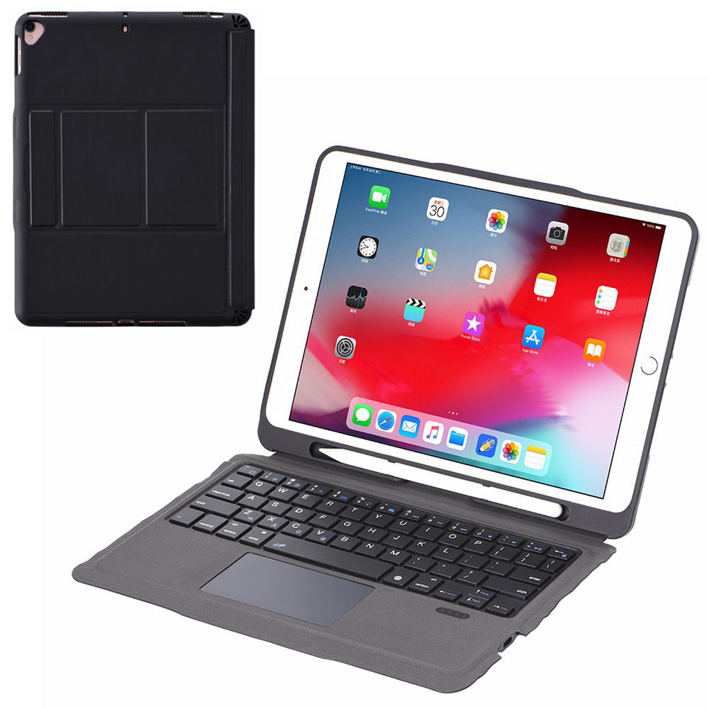 T-206 Detachable Bluetooth Keyboard + TPU Tablet Case for iPad 10.2 (2021)/(2020)/(2019)/iPad Air 10.5 inch (2019)/iPad Pro 10.5-inch (2017)