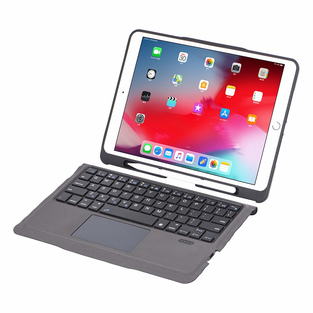 T-206 Detachable Bluetooth Keyboard + TPU Tablet Case for iPad 10.2 (2021)/(2020)/(2019)/iPad Air 10.5 inch (2019)/iPad Pro 10.5-inch (2017)