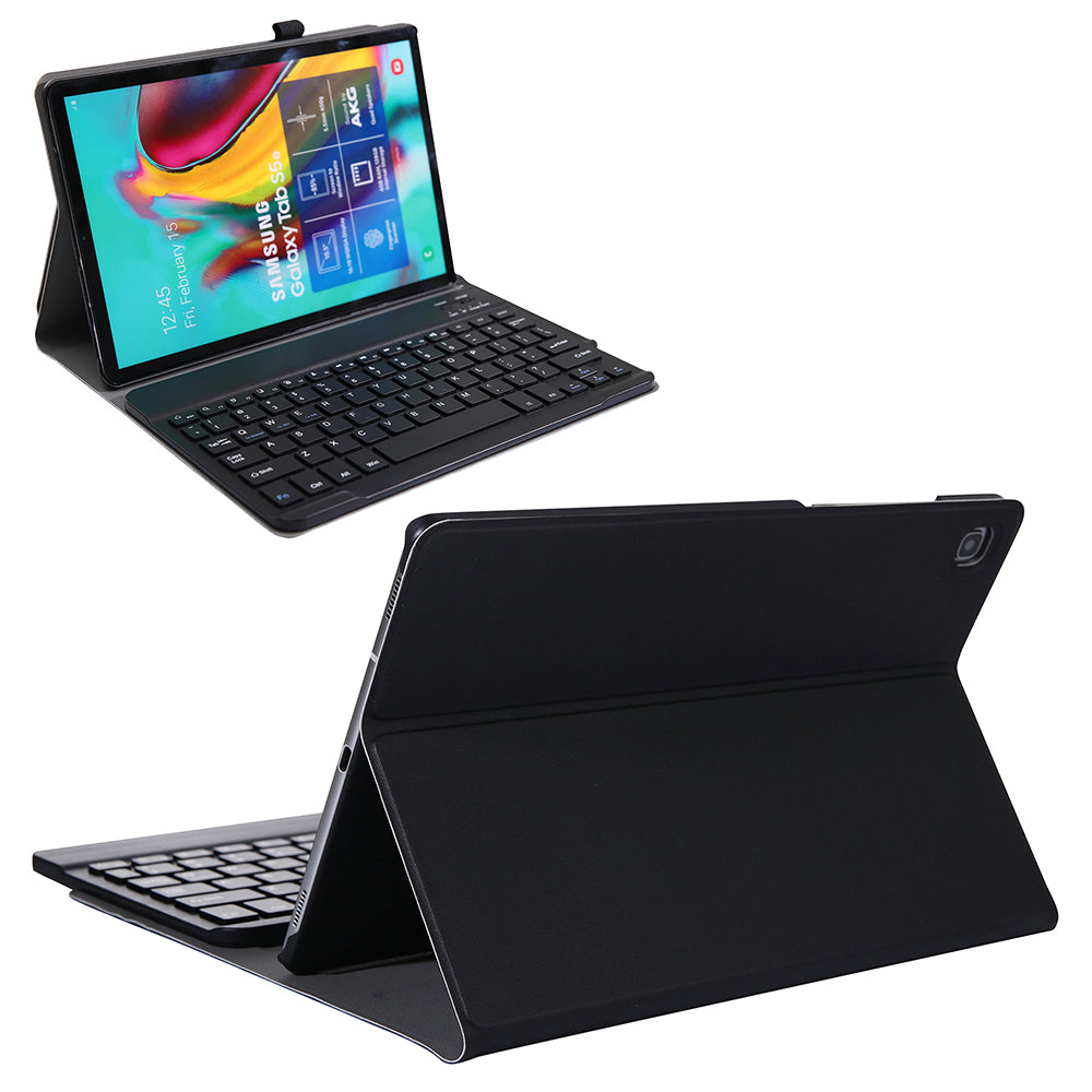 2-in-1 Bluetooth Keyboard with Stand Leather Protective Shell for Samsung Galaxy Tab S6 Lite 10.4" P610 (Wi-Fi) / P615 (LTE) 2020