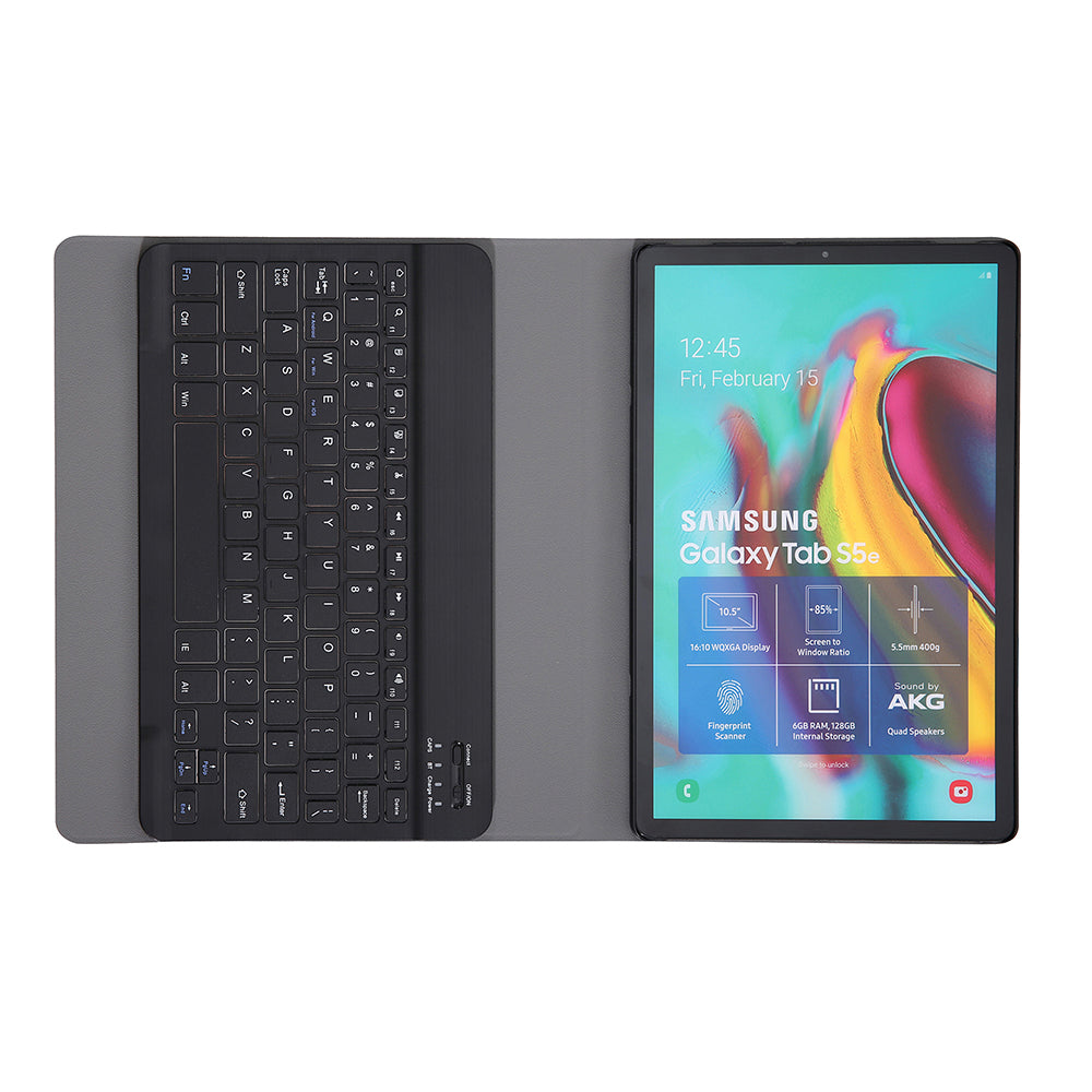 2-in-1 Bluetooth Keyboard with Stand Leather Protective Shell for Samsung Galaxy Tab S6 Lite 10.4" P610 (Wi-Fi) / P615 (LTE) 2020