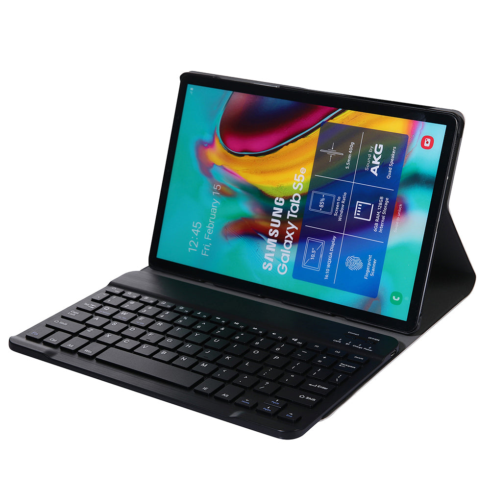 2-in-1 Bluetooth Keyboard with Stand Leather Protective Shell for Samsung Galaxy Tab S6 Lite 10.4" P610 (Wi-Fi) / P615 (LTE) 2020