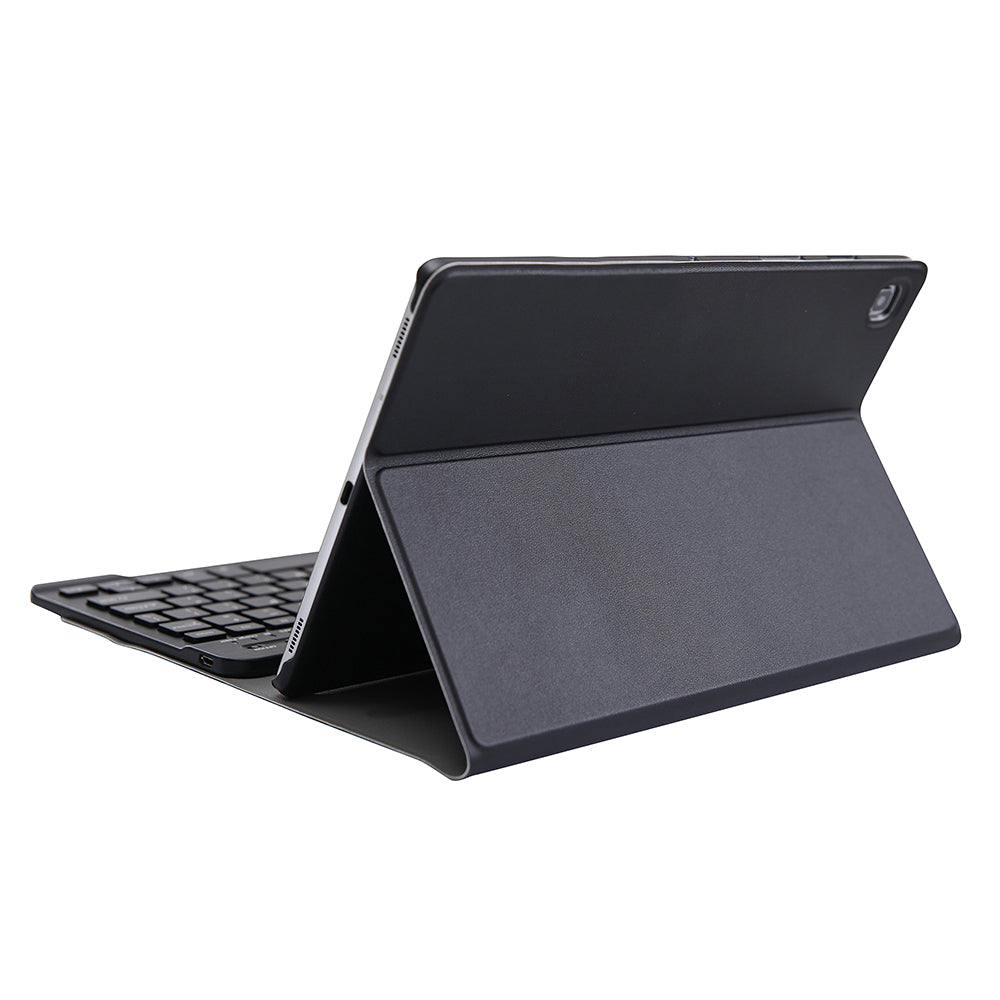 2-in-1 Bluetooth Keyboard with Stand Leather Protective Shell for Samsung Galaxy Tab S6 Lite 10.4" P610 (Wi-Fi) / P615 (LTE) 2020