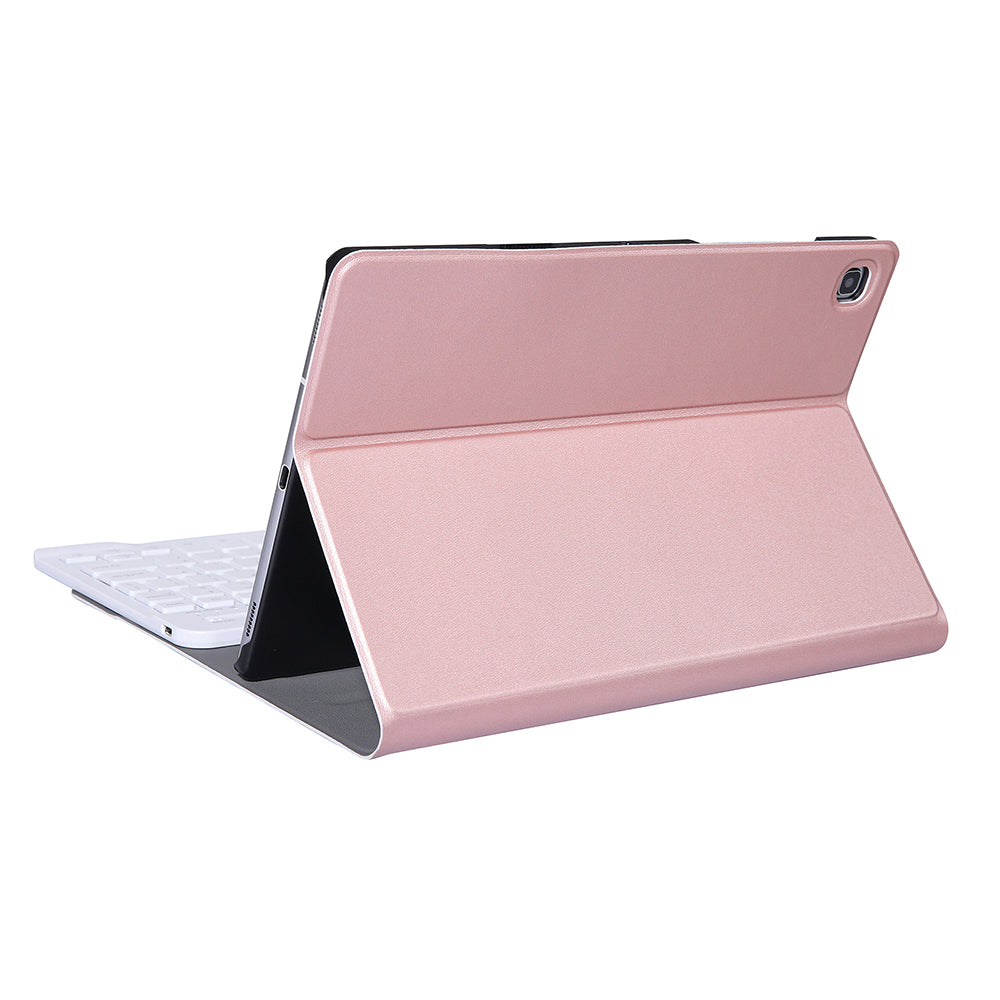 2-in-1 Bluetooth Keyboard with Stand Leather Protective Shell for Samsung Galaxy Tab S6 Lite 10.4" P610 (Wi-Fi) / P615 (LTE) 2020