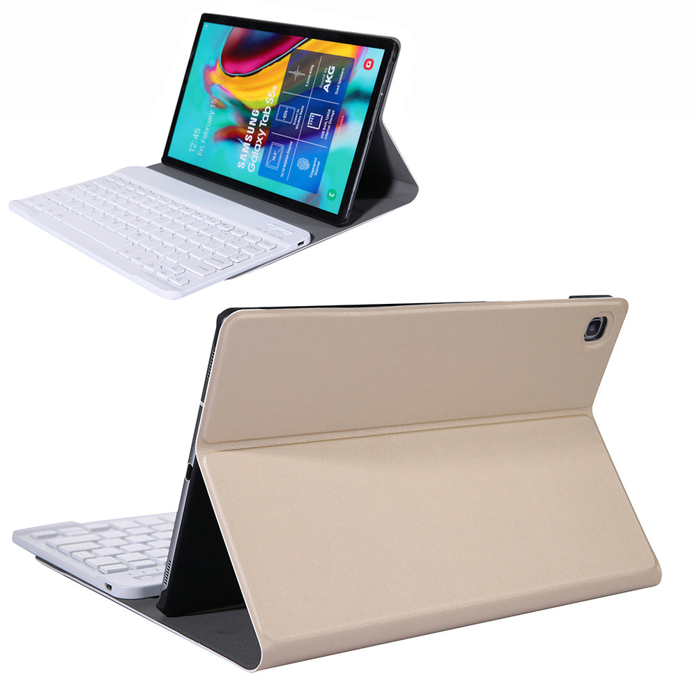 2-in-1 Bluetooth Keyboard with Stand Leather Protective Shell for Samsung Galaxy Tab S6 Lite 10.4" P610 (Wi-Fi) / P615 (LTE) 2020