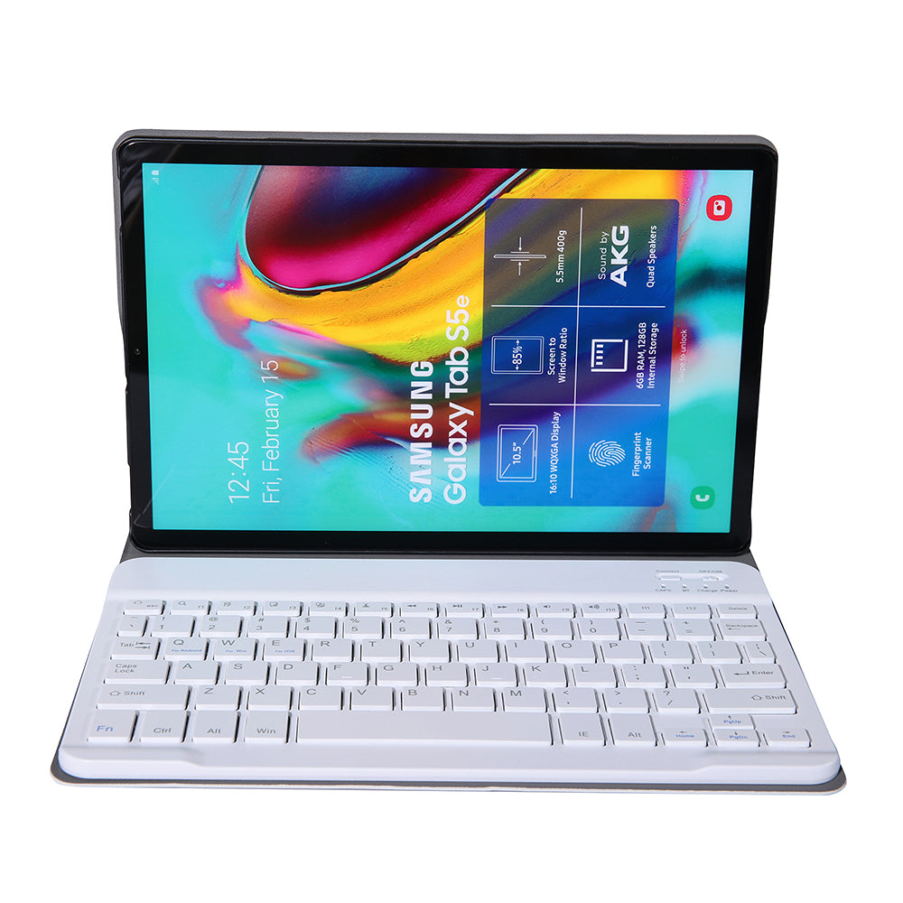 2-in-1 Bluetooth Keyboard with Stand Leather Protective Shell for Samsung Galaxy Tab S6 Lite 10.4" P610 (Wi-Fi) / P615 (LTE) 2020