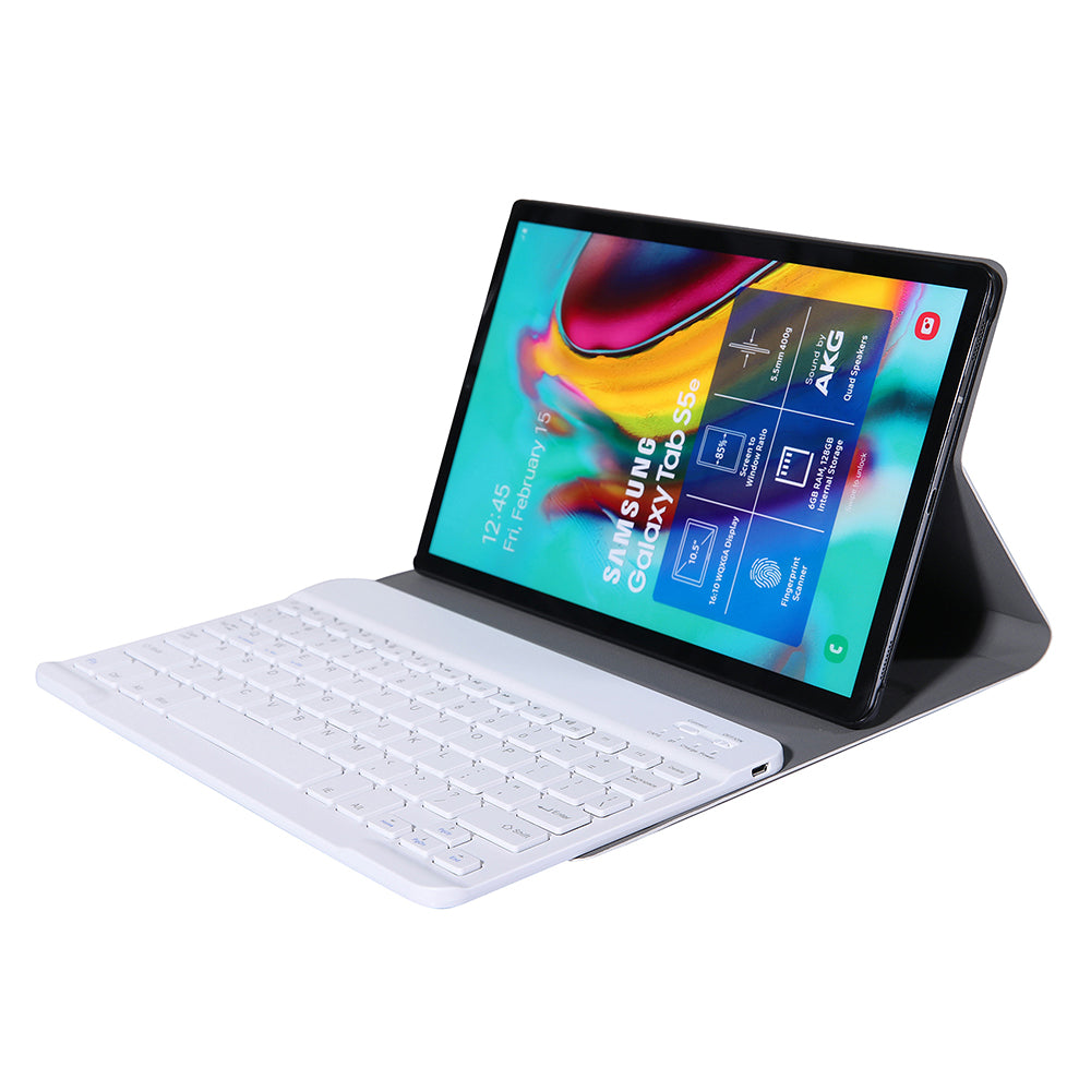 2-in-1 Bluetooth Keyboard with Stand Leather Protective Shell for Samsung Galaxy Tab S6 Lite 10.4" P610 (Wi-Fi) / P615 (LTE) 2020
