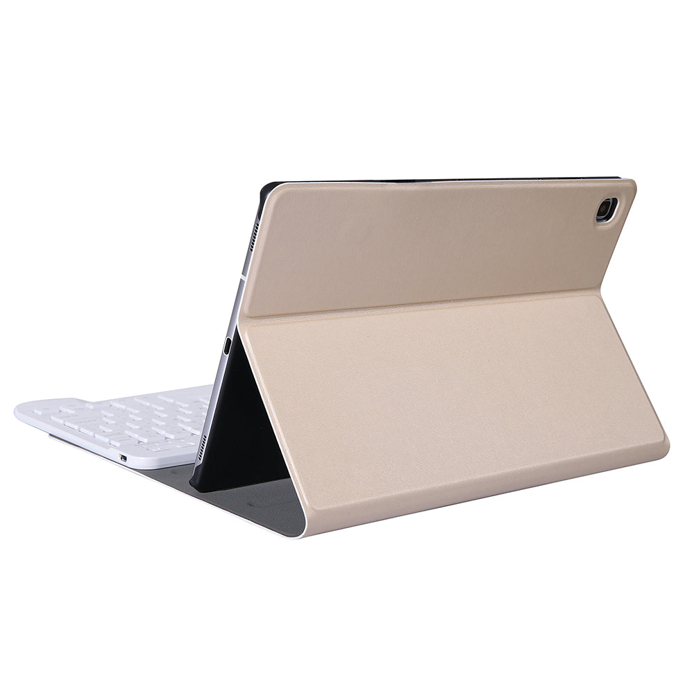 2-in-1 Bluetooth Keyboard with Stand Leather Protective Shell for Samsung Galaxy Tab S6 Lite 10.4" P610 (Wi-Fi) / P615 (LTE) 2020