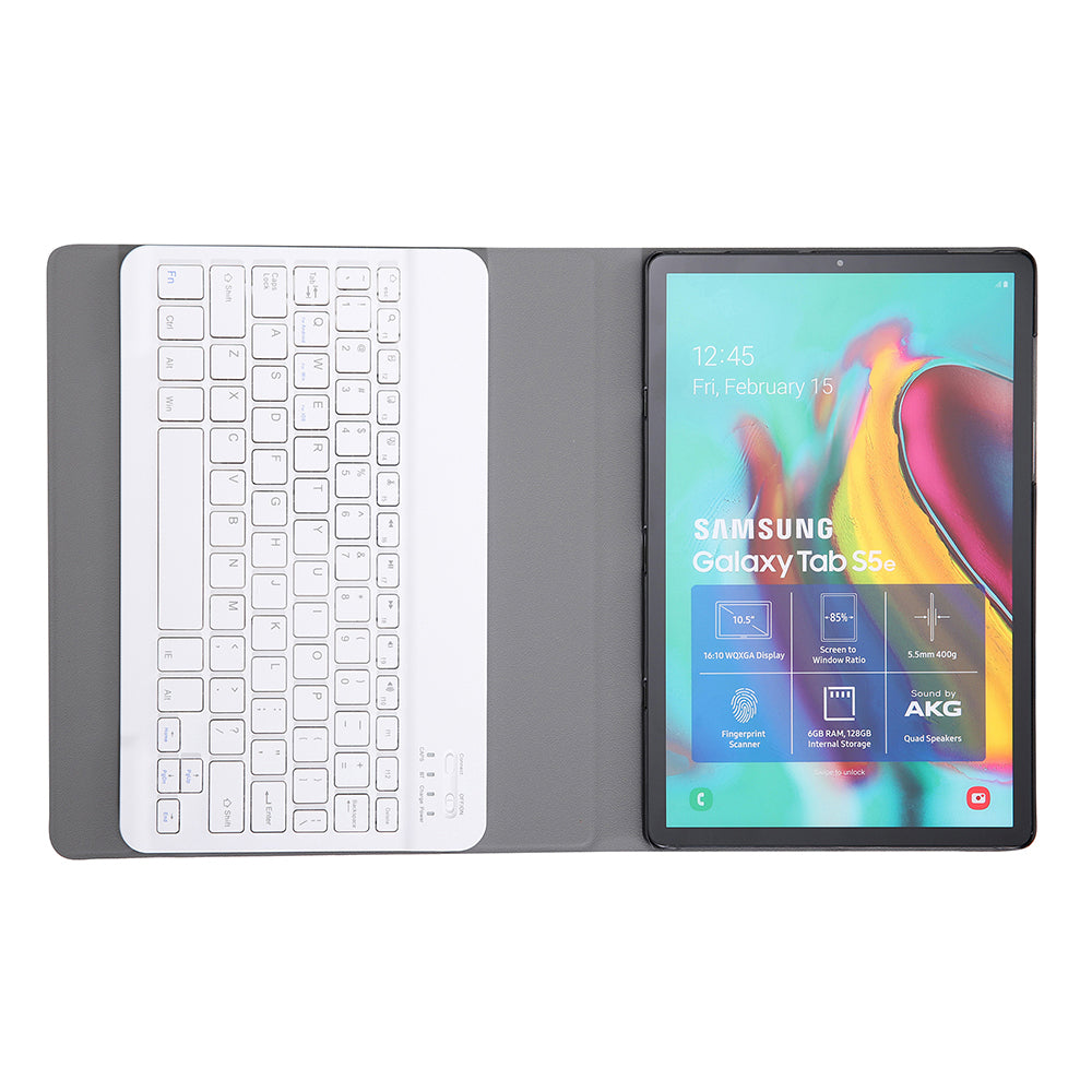 2-in-1 Bluetooth Keyboard with Stand Leather Protective Shell for Samsung Galaxy Tab S6 Lite 10.4" P610 (Wi-Fi) / P615 (LTE) 2020