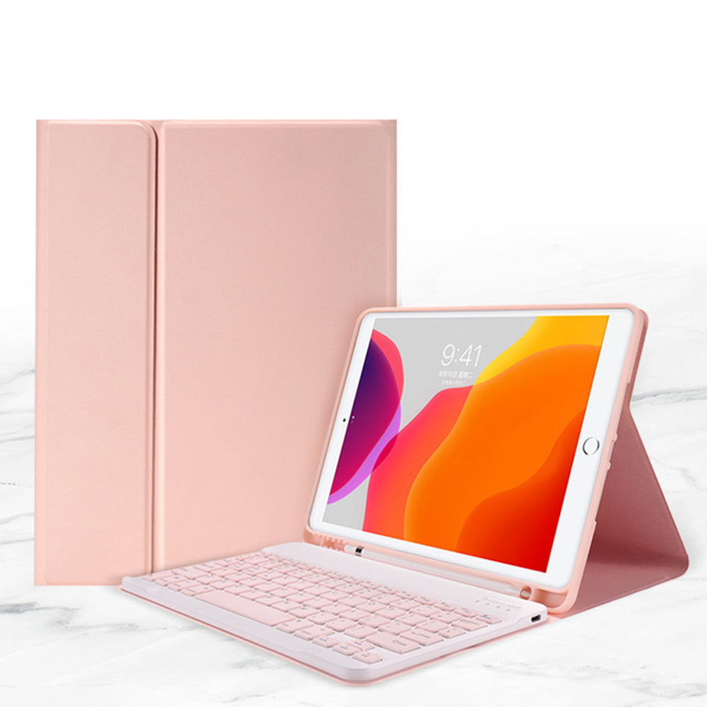 Bluetooth Keyboard Bright Color Leather Case for iPad 9.7-inch (2018)/(2017)/Pad Air (2013)/Air 2/Pro 9.7 inch (2016)