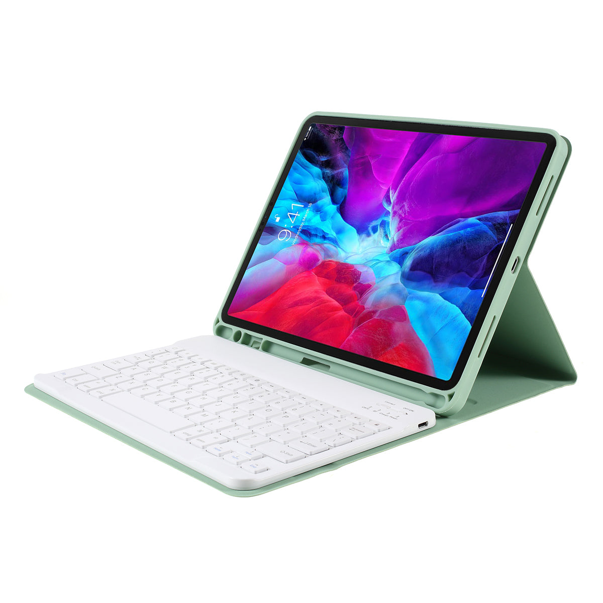 Bluetooth Wireless Keyboard Leather Case with Pen Slot for iPad Pro 11-inch (2020)/(2018)