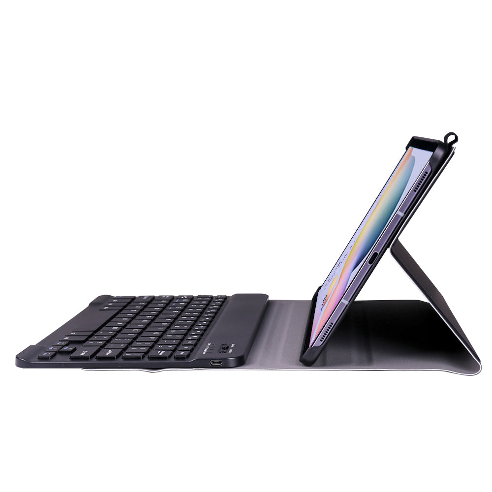 Bluetooth Keyboard Leather Stand Shell for Samsung Galaxy Tab S7 T870 T875