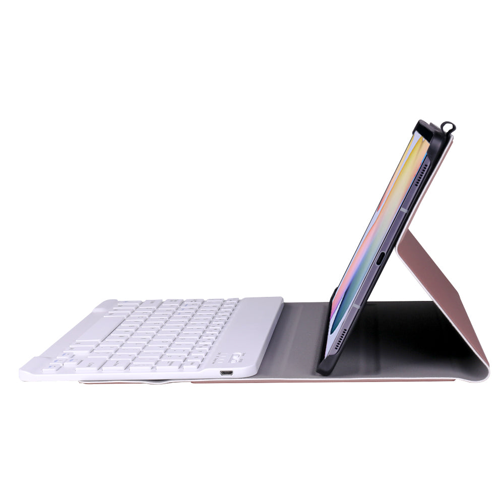 Bluetooth Keyboard Leather Stand Shell for Samsung Galaxy Tab S7 T870 T875