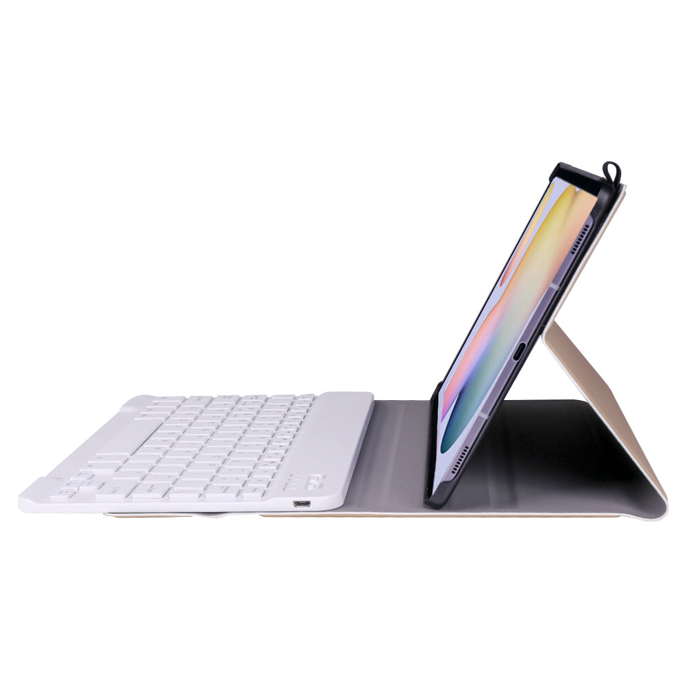 Bluetooth Keyboard Leather Stand Shell for Samsung Galaxy Tab S7 T870 T875