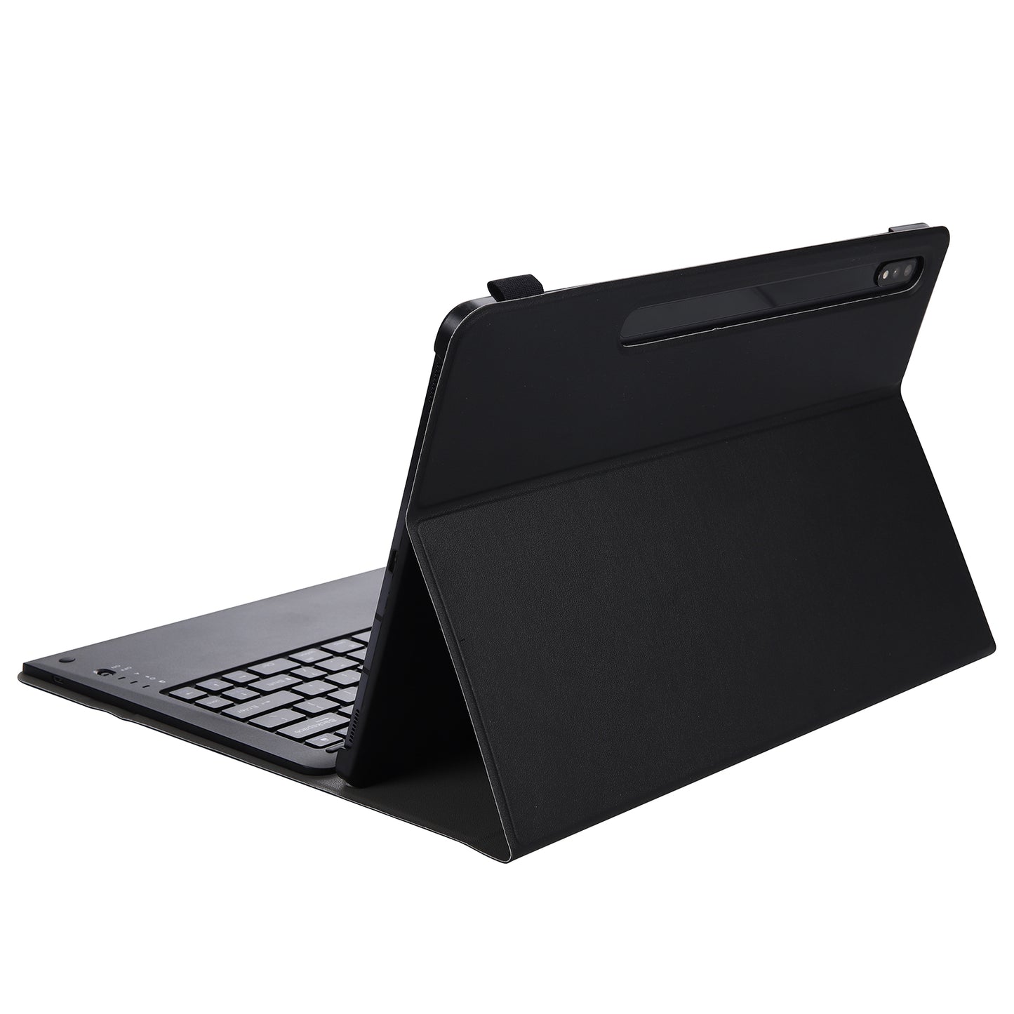 Bluetooth Keyboard Litchi Skin Leather Stand Case for Samsung Galaxy Tab S7 Plus (2020)/S7 FE T730 T736