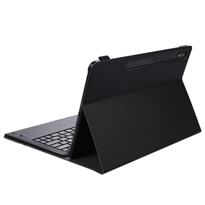 Bluetooth Keyboard Litchi Skin Leather Stand Case for Samsung Galaxy Tab S7 Plus (2020)/S7 FE T730 T736