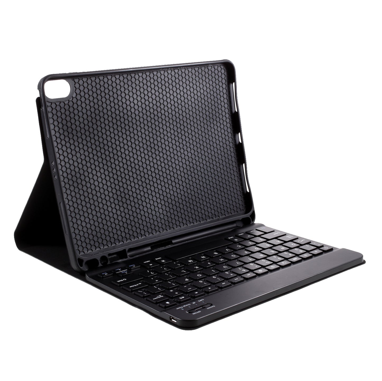For iPad Air (2022)/(2020) Bluetooth Wireless Keyboard Leather Case with Pen Slot
