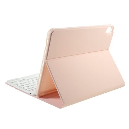 For iPad Air (2022)/(2020) Bluetooth Wireless Keyboard Leather Case with Pen Slot