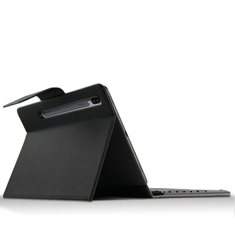 AJIUYU Wireless Touch Bluetooth Keyboard Leather Cover for Samsung Galaxy Tab S6