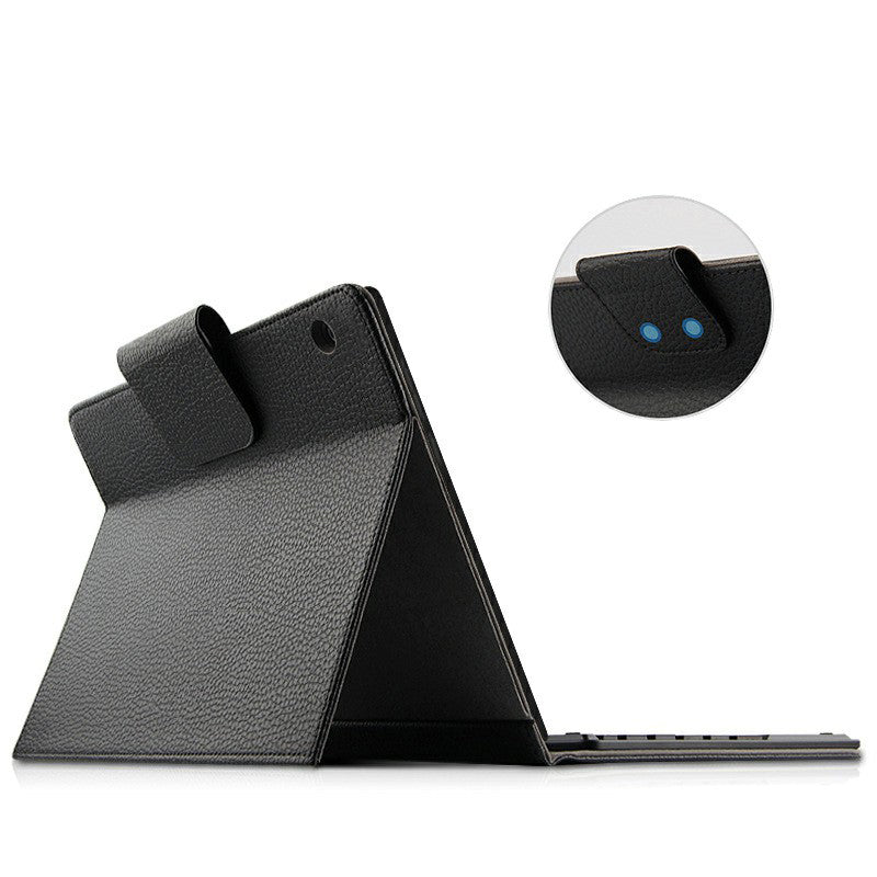 AJIUYU for Lenovo Tab M10 TB-X605F Wireless Touch Bluetooth Keyboard Leather Case