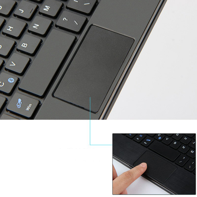 AJIUYU Wireless Touch Bluetooth Keyboard Leather Protection Cover for Huawei MediaPad M5 lite 8