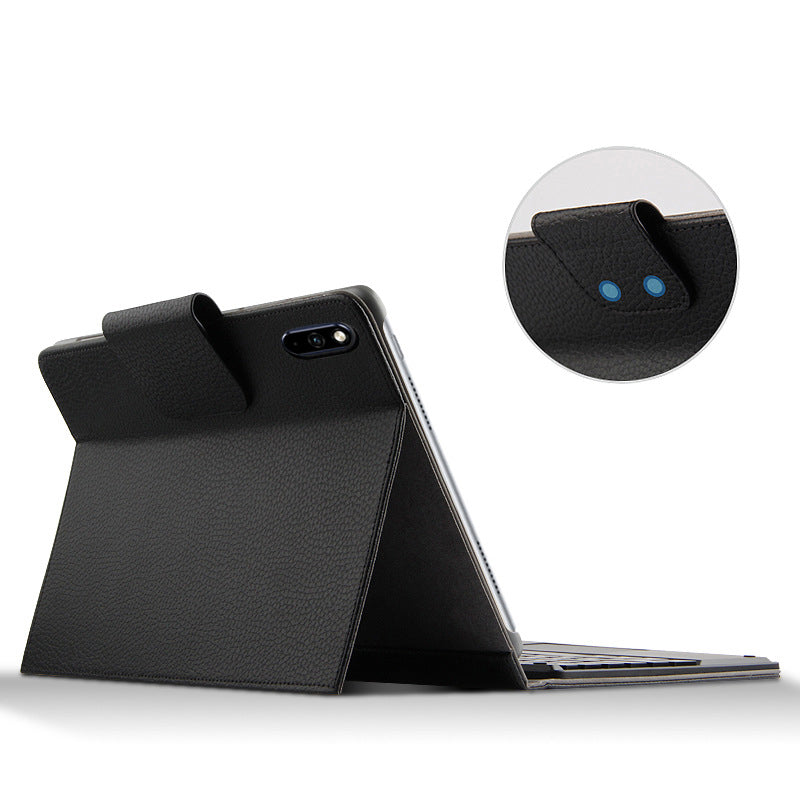 AJIUYU for Huawei MatePad 10.4 (2020)/(2022)/Honor V6 Wireless Touch Bluetooth Keyboard Leather Case
